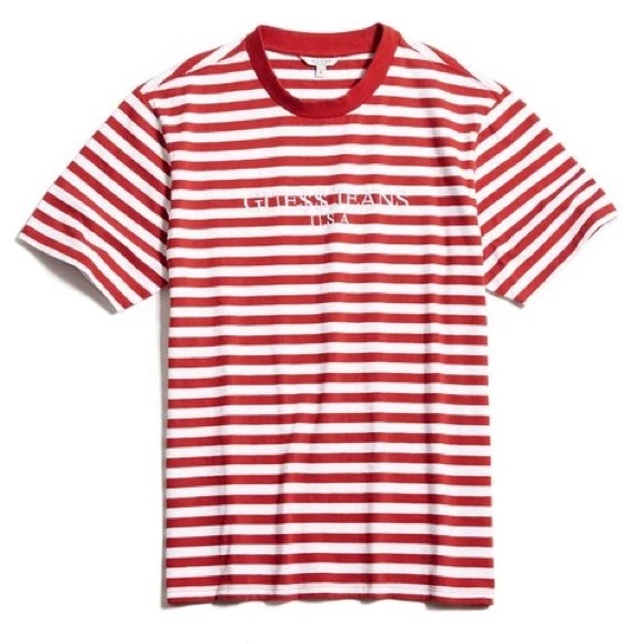 ASAP ROCKY Guess Striped T shirt Collab - Picture 1 of 1